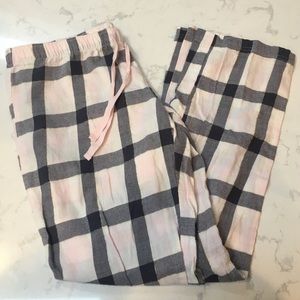 Pink and Grey Gap Pajama Pants